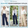 VersaSway - Ultra Smooth High Rise Elastic Waist Comfy Pants