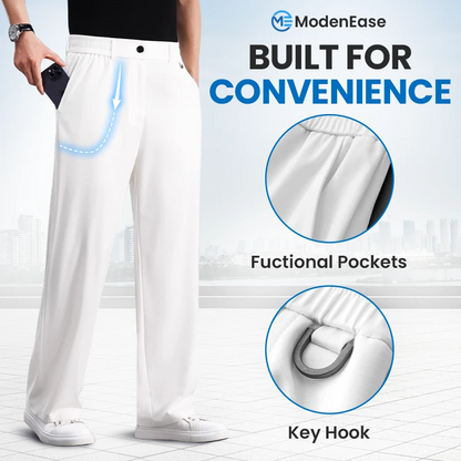ModenEase - Ultra Comfort Ice Silk Flexible Casual Pants