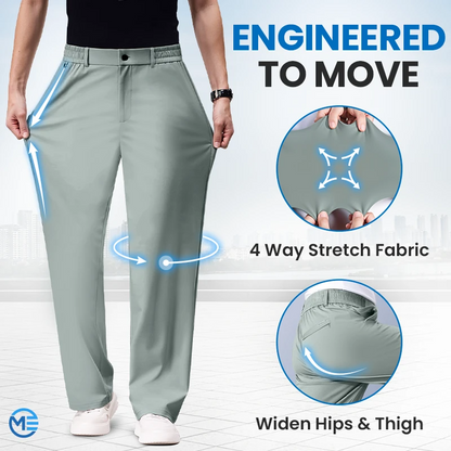 ModenEase - Ultra Comfort Ice Silk Flexible Casual Pants