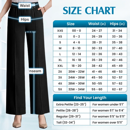 VersaSway - Ultra Smooth High Rise Elastic Waist Comfy Pants