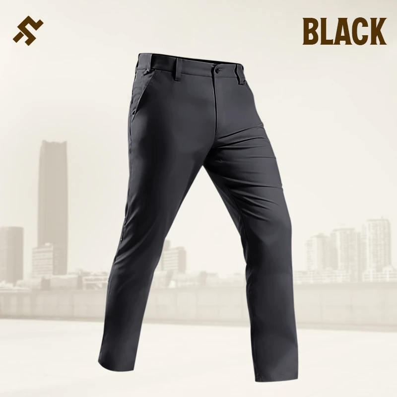 GlideActive - Men's Active Khaki Pants With Expandable Waistband