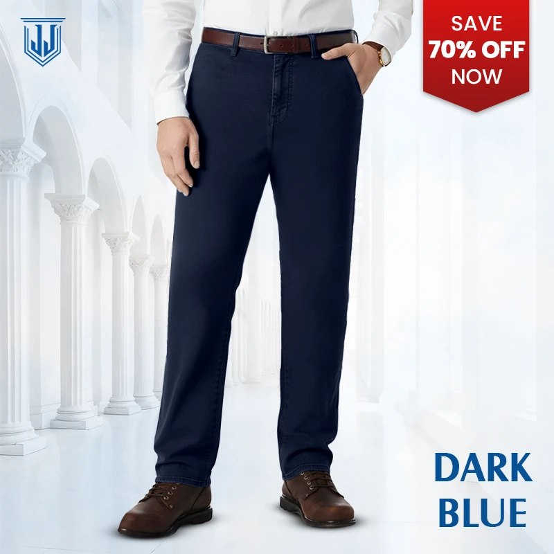 JettJeans - Men's Classic Straight Fit Stretch Jeans