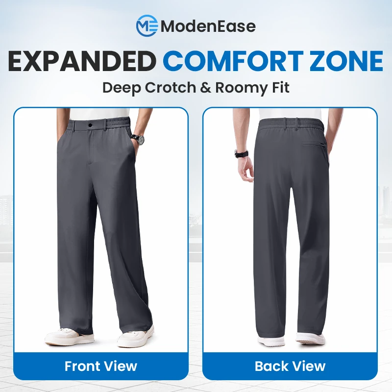 ModenEase - Ultra Comfort Ice Silk Flexible Casual Pants
